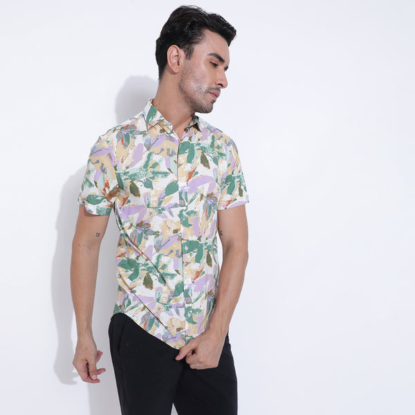 Tropical Vibes Men's Colorful Shirt
