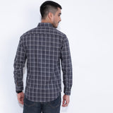 Charcoal Check: Sleek Men's Shirt