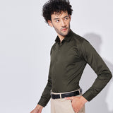 Party Perfect Olive Grove Cotton Shirt