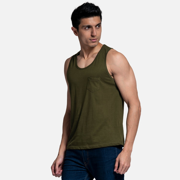 The Olive Tank Top for Men